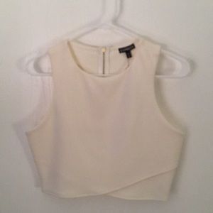 Cream crop top